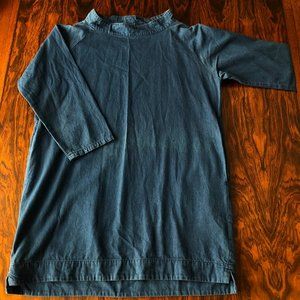 Japan Blue brand Indigo dyed cotton smock/tunic